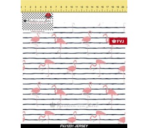 Jersey - Frl. von Julie Flamingo gestreift